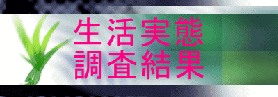 生活実態 調査結果